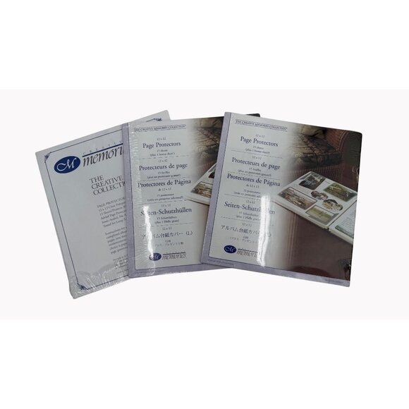 Creative Memories 12x12 Page Protectors 15 Sheets Set of 3 Packs New Sealed - Picture 1 of 3